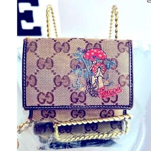 Gucci collectible limited Monogram Mushroom Wallet